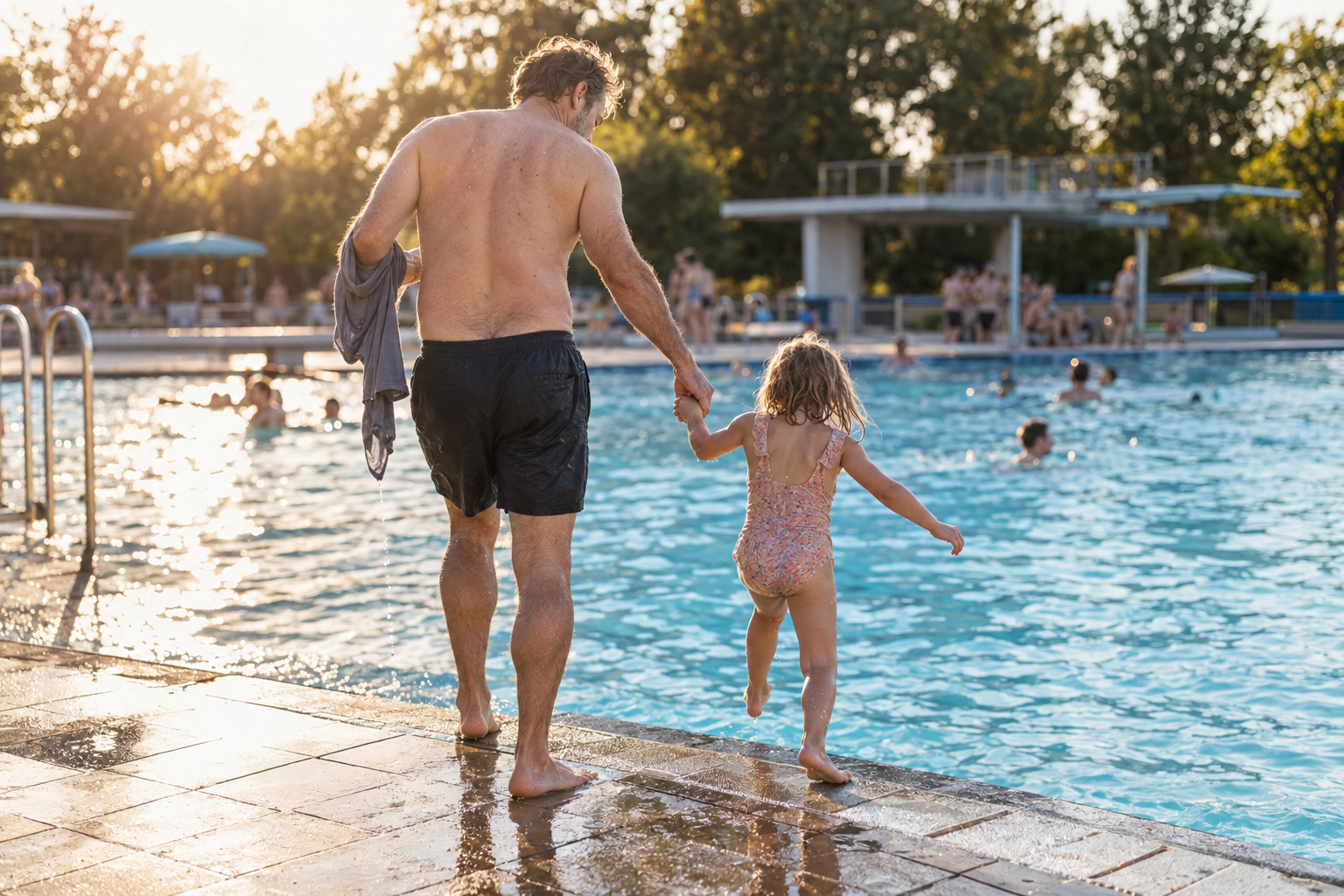 Du versteckst dich vor deinen Kindern im Schwimmbad: Klartext für Väter die sich schämen